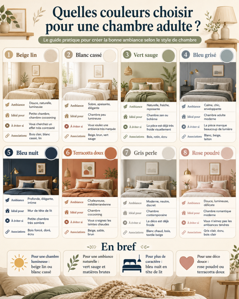 Quelle couleur pour une chambre adulte Quelle couleur pour une chambre adulte