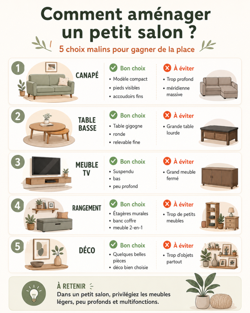 comment aménager un petit salon